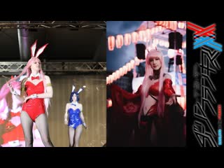 Darling in the franxx zero two cosplay bunny and fantasy variants by averlika chan