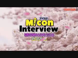 [fsg tohotown] micon интервью/smtown live 2018 в осаке
