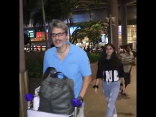 Meet raveena tandon's daughter rasha thadani clicked last night at the airport with dad anil thadani