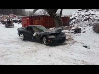 Dodge viper destroyed 1