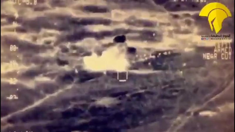 Работа вертолета ввс ирака в окрестностях тель афара