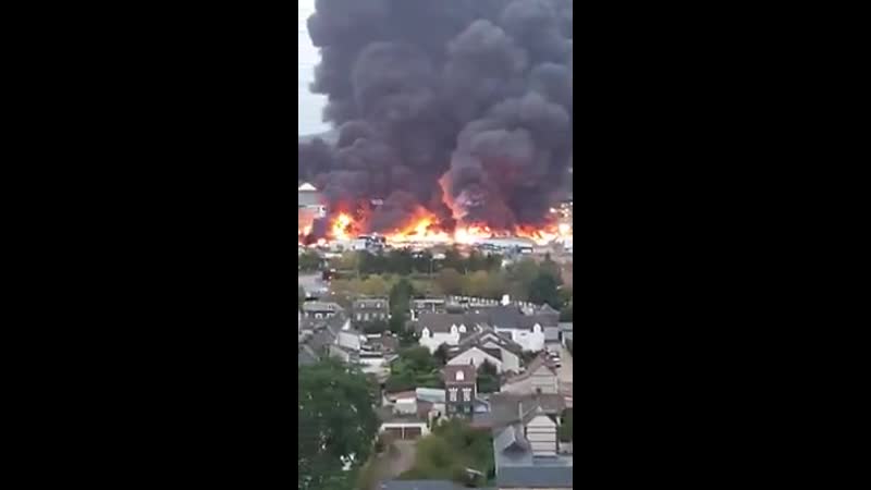 Пожар на французском химическом заводе lubrizol rouen, france (vhs video)