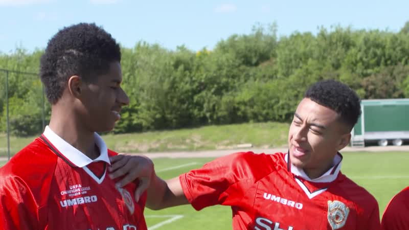 Jesse lingard and marcus rashford recreate ole gunnar solskjær's champions league winning goal