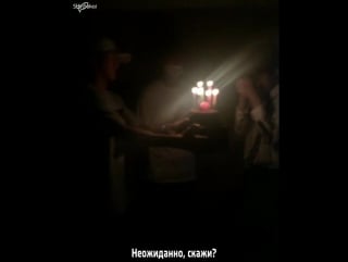 [rus sub] 170406 vixx ken's birthday surprise (hongbin ig video)