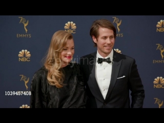 Yvonne strahovski and tim loden at the 70th emmy awards