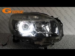 For renault koleos samsung qm5 2012 2013 2014 excellent crystal dtm style ultra bright led angel eyes kit day light drl