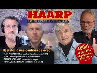 Conférence avec jean pierre petit, jean tardy, patrice bouriche et françois rené milot