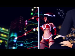 Mmd r 18 [normal ver2] yui kotegawa santa cosplay pole dance author aquinas