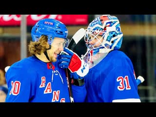 Shesterkin and panarin in the winning game against the washington capitals