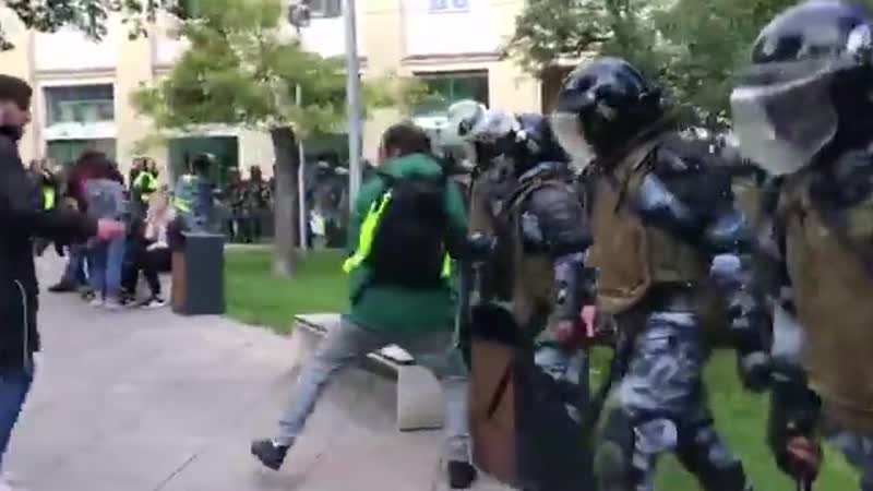 Зачистка центра москвы