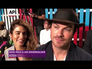 Parents in the frow nikkireed and iansomerhalder talk about the joy of birth and parenthood, while checking out escada’s first n