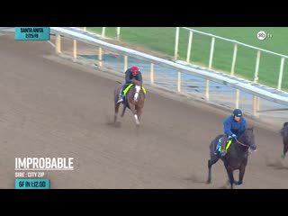 Improbable worked 6f in at @santaanitapark on february 25th for trainer bob baffert he will likely square off against in