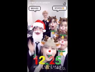 161223 bts wishing merry christmas @ snow live