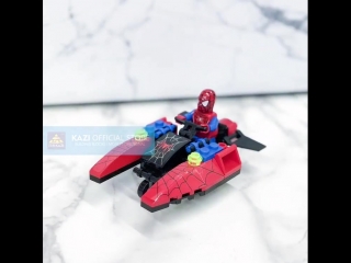 Kazi 6005 spiderman fire bird model building block toy super heroes fighter blocks enlighten action figure toys for porn