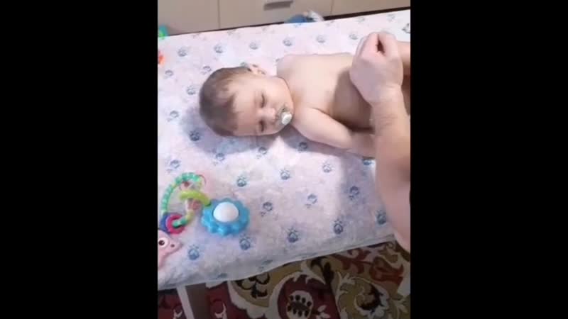 Девочка👶 милана 7 мес, укрепление нижних🦶🦵 конечностей