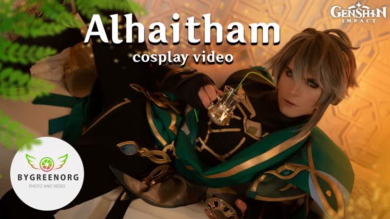 Alhaitham genshin impact | cosplay video (4k uhd)