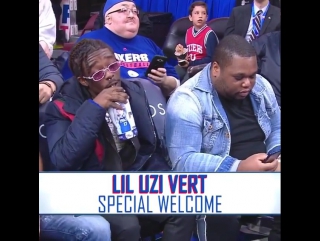 Luv at the 76ers game
