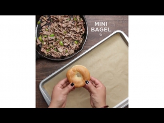 Philly cheese steak bagel bites eseuhniomtq