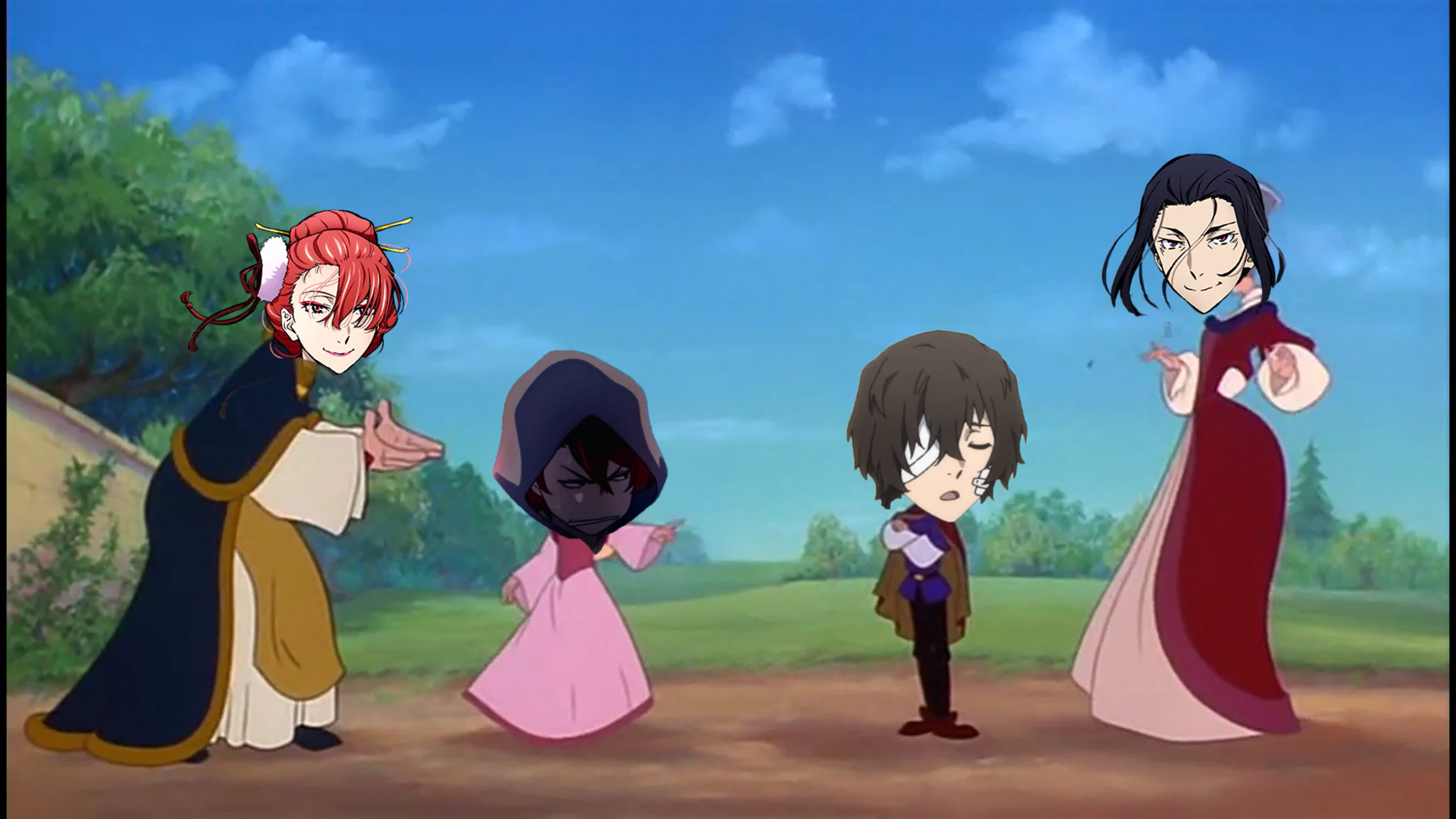 Bungou stray dogs x the swan princess soukoku ver (nakahara chuuya, osamu  dazai )