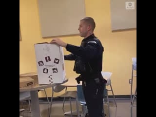 Washington police officer was given a stuffed toy made in the likeness of one of his favorite k9s,