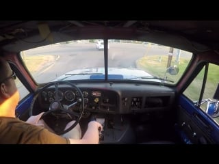 Gmc brigadier with 6v92 straight pipes interior video 2