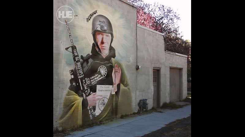 Новое граффити в австралии появилось на стене дома после новозеландской бойни