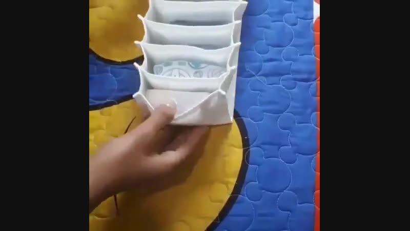 Складываем компактно белье