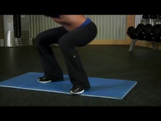 Freehand jump squat leg exercise