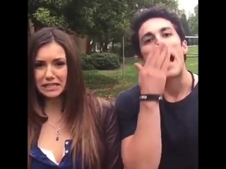 Nina dobrev and michael trevino