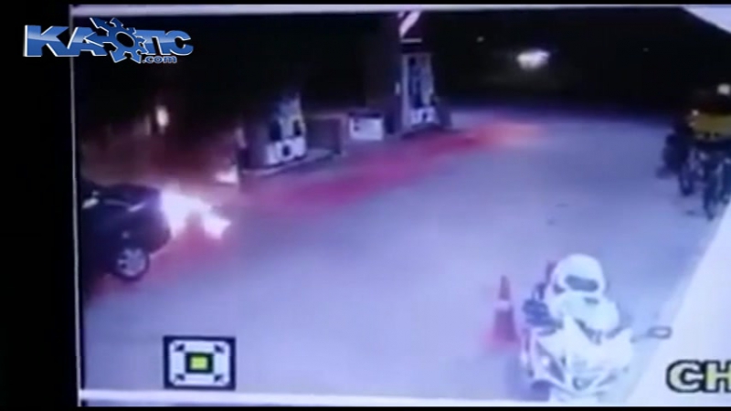 Мужчина подгорел на запрае