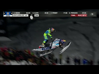 Levi lavallee wins snowmobile freestyle silver x games aspen 2018