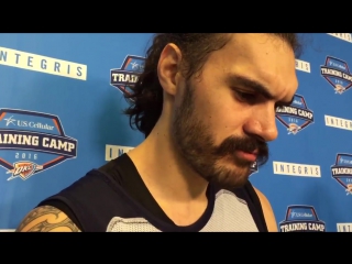 Steven adams reflecting on kevin garnett's retirement