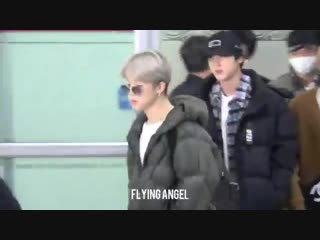 181222 gmp 입국 오늘도 공항을 런웨이로 만들어버린 지민이는 항상 짐을 지고있는 것 같아요 멋짐️️ 지민 jimin 방탄소년단 bts @bts twt