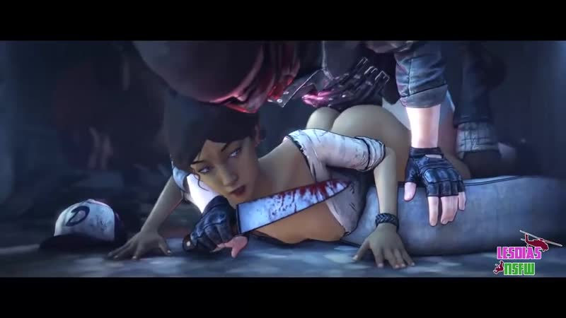 Clementine doggystyle; vaginal fucked; 3d sex porno hentai; [the walking dead]
