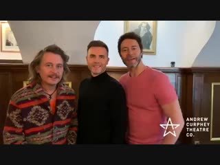 Thank you @takethat for our surprise 10th anniversary message it was so kind of you to record and send it! @garybarlow @official