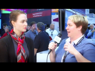 Cisco roving reporter lauren malhoit interviews amy lewis at vmworld 2014 about cisco champions