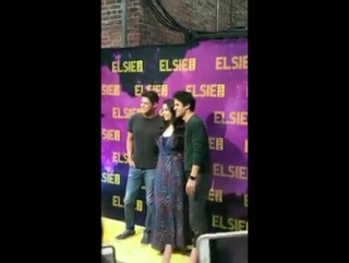 @darrencriss, @auliicravalho and @jeremymjordan on the red carpet at @elsiefest via elsie fest's instagram story (october 8, 20