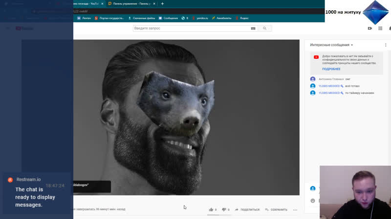 Васил стримит днём