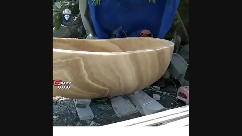 Изготовление ванны из камня