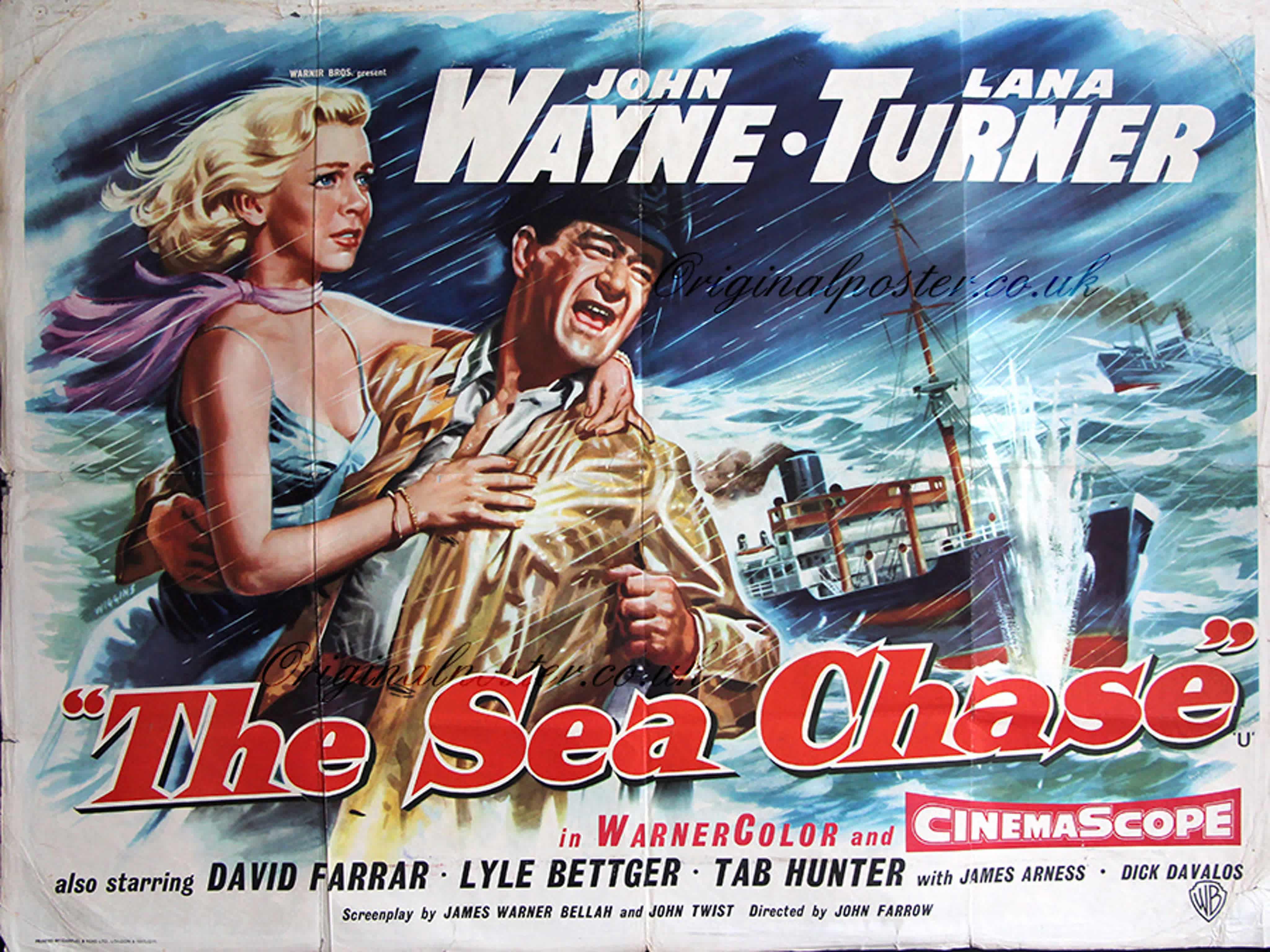 The sea chase (1955) 1080p john wayne, lana turner, david farrar watch  online