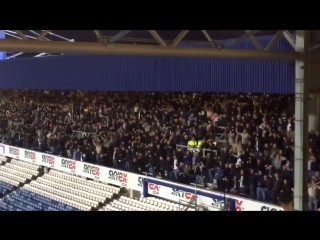 Millwall fans celebrating at qpr