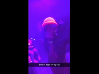 Lil peep курит трау с фанатом