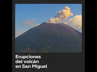 Nuevas explosiones en el volcán chaparrastique de el salvador