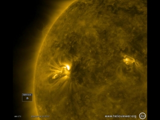 A couple of active regions