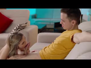 Blonde woman giving blowjob beautiful slave game