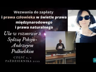 Wezwania do zapłaty i prawa człowieka w świetle prawa naturalnego, rozmowa z sędzią pokoju, cz 2