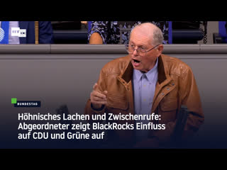 Höhnisches lachen und zwischenrufe abgeordneter zeigt blackrocks einfluss auf cdu und grüne auf