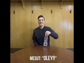 Ozil (water bottle flip challenge)