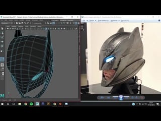 Batman apokolips helmet 3d modeling