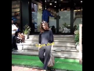 @officialraveenatandon snapp post exits from salon in juhu mumbai recently today